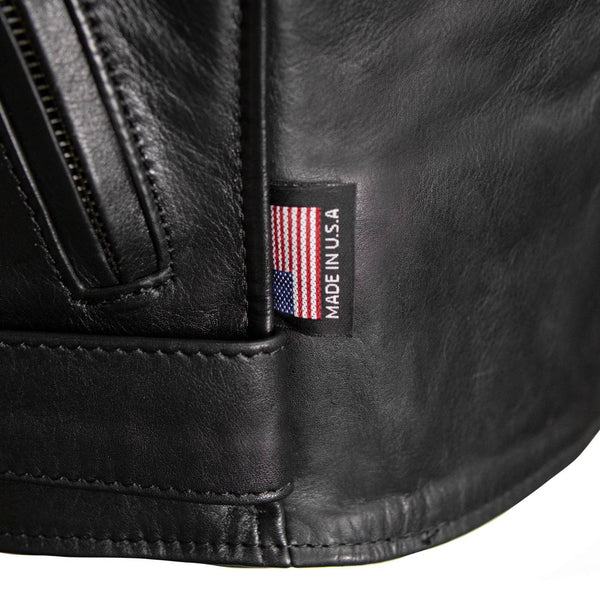 Milwaukee Leather USA MADE MLJKL5004 Women's Black The Flaunt Premium Classic Motorcycle Style Leather Jacket