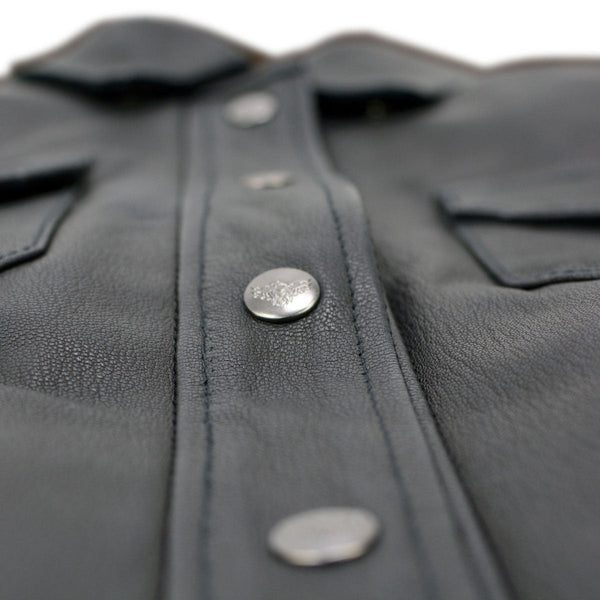 Milwaukee Leather MLL2600 Women's Black Premium Leather Shirt Style Jacket w/ Removable Liner