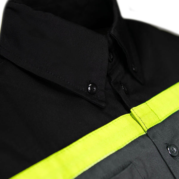 MMCC Men's Petrol Poly-Blend Mechanic Shirt - MMC16007