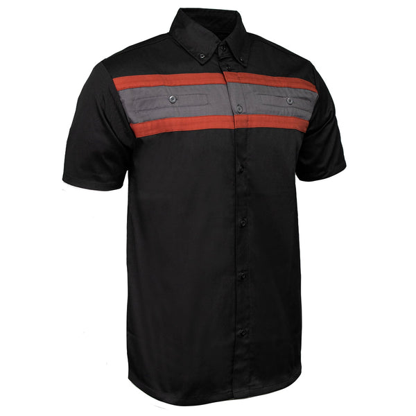 MMCC Men's Petrol Polyester Blend Mechanic Shirt - MMC16008