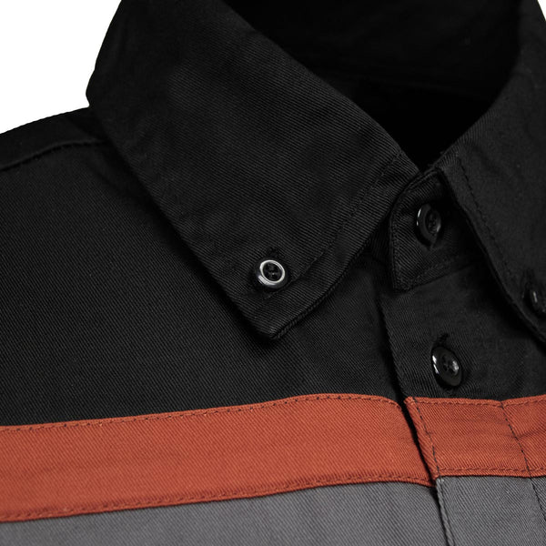 MMCC Men's Petrol Polyester Blend Mechanic Shirt - MMC16008