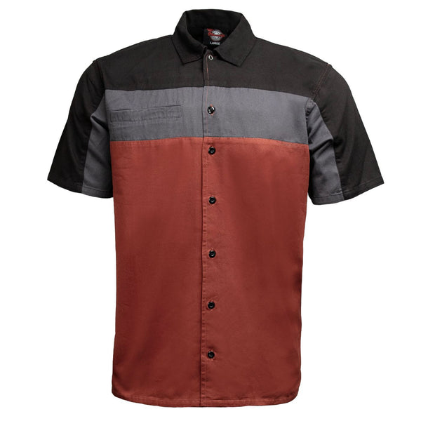 MMCC Men's Pit Line PolyPoly-Blend Mechanic Shirt - MMC16028
