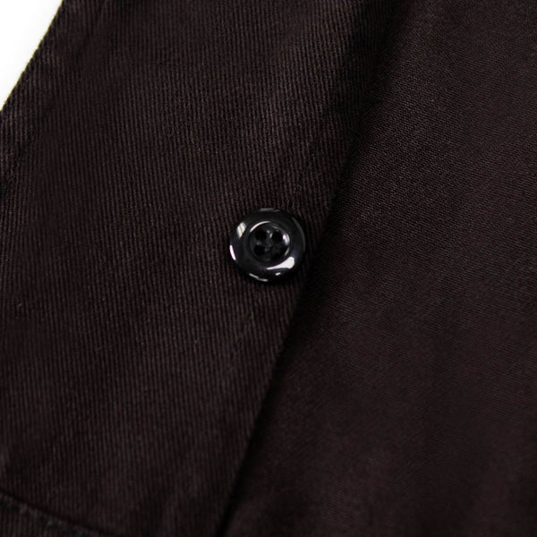 MMCC Men's Reveline Black Copper Grey Classic Mechanic Shirt - 100% Cotton w/ Microfiber Panel - MMC16033