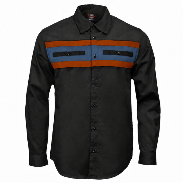 MMCC Men's Shift Crew Long Sleeve Vented Mechanic Shop Shirt - MMC16154