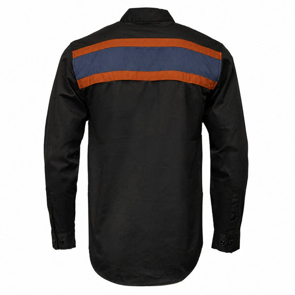MMCC Men's Shift Crew Long Sleeve Vented Mechanic Shop Shirt - MMC16154