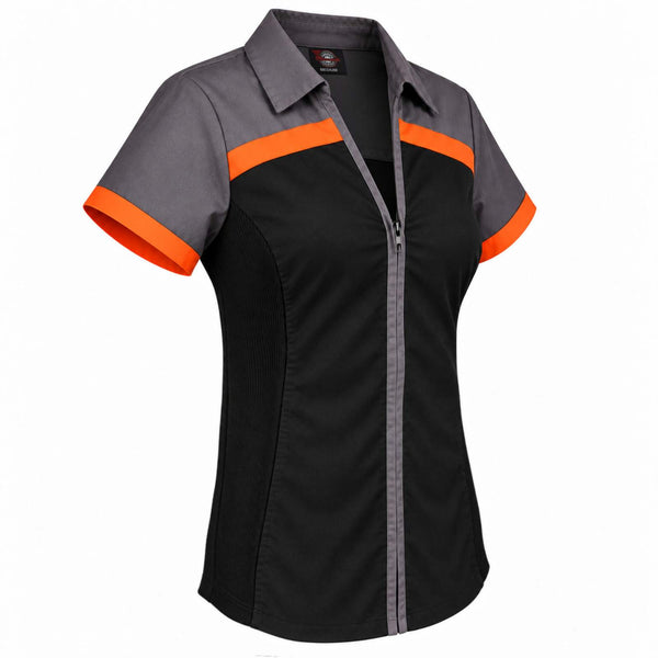 MMCC Women's Unbound Lightweight Work Shirt with Stretch Side Panels - MMC2600