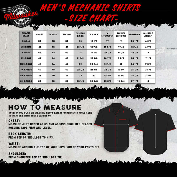 MMCC Men's Draft Crew Mechanic Vented Work Shop Shirt - MDM11696