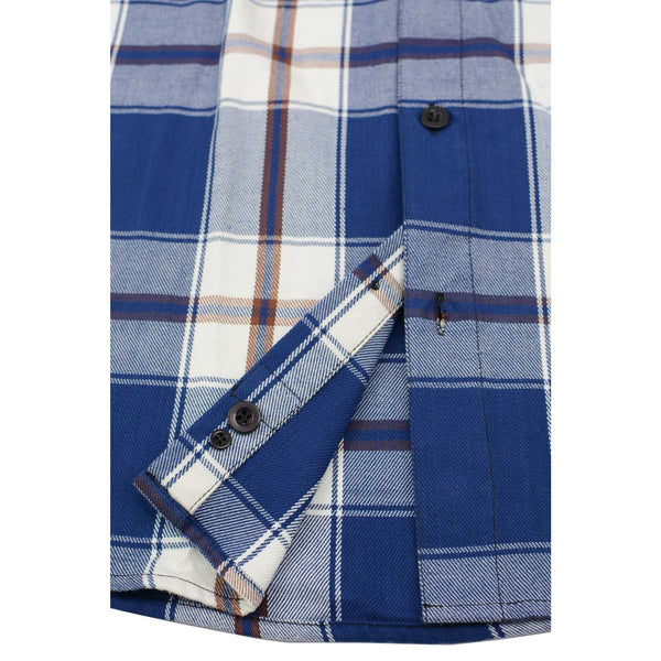 Milwaukee Leather Men’s Plaid Flannel Long Sleeve Shirt with Chest Pockets