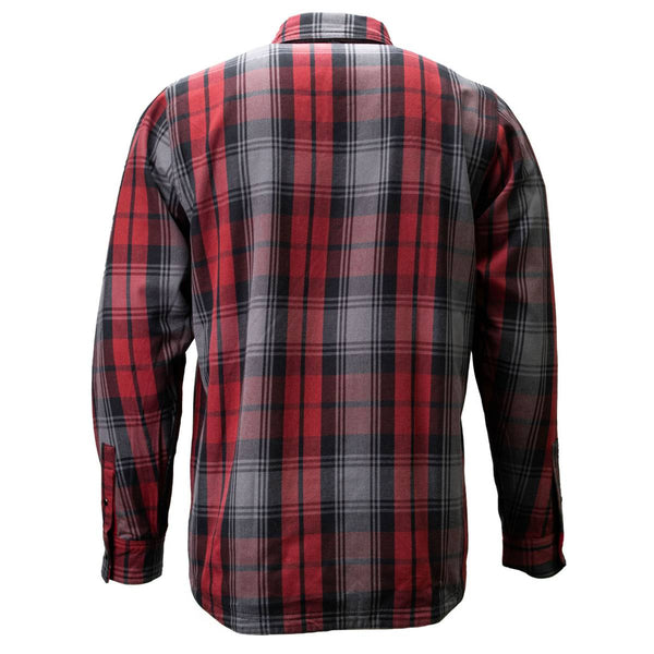MMCC Men's 'Ricochet' Reversible Flannel Shirt - 100% Cotton Snap Front Plaid w/ Chest and Hand Pockets - MNG11803
