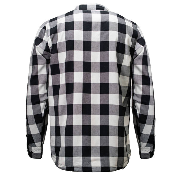 MMCC Men's Desperado Reversible Flannel Shirt - 100% Cotton Snap Front Plaid w/ Chest and Hand Pockets - MNG11804