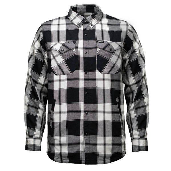 MMCC Men's Desperado Reversible Flannel Shirt - 100% Cotton Snap Front Plaid w/ Chest and Hand Pockets - MNG11804