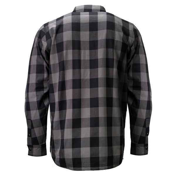 MMCC Men's Deadwood Reversible Flannel Shirt - 100% Cotton Snap Front Plaid w/ Chest and Hand Pockets - MNG11805