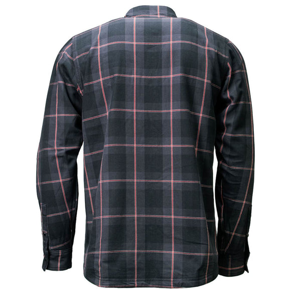 MMCC Men's Deadwood Reversible Flannel Shirt - 100% Cotton Snap Front Plaid w/ Chest and Hand Pockets - MNG11805