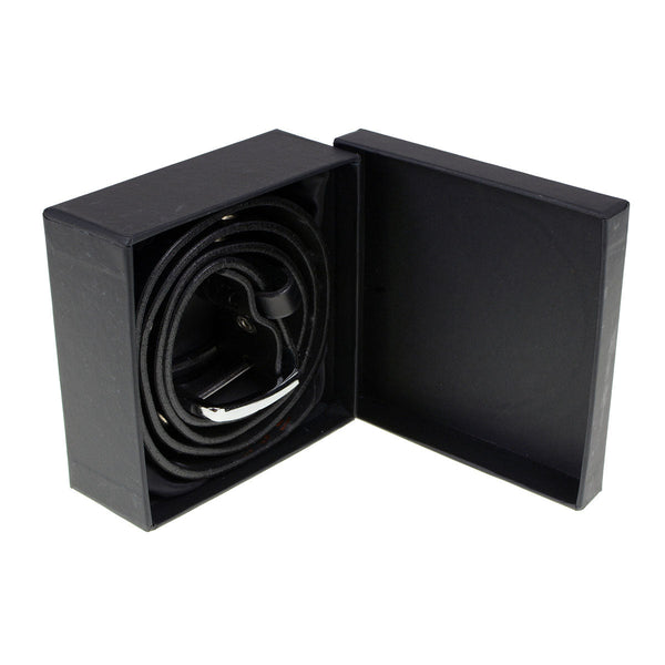 Milwaukee Leather MP7109 Men's Don't Tread On Me Black Leather Belt w/ Interchangeable Buckle - 1.5 inches Wide
