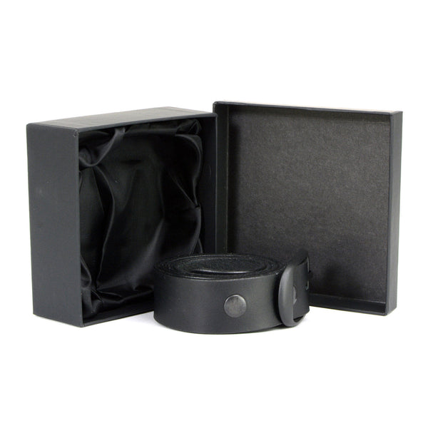 Milwaukee Leather MP7110 Men's F* Around - Find Out Black Leather Belt w/ Interchangeable Buckle - 1.5 inches Wide