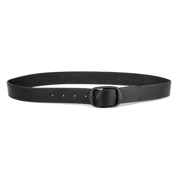 Milwaukee Leather MP7112 Men's We The People Black Leather Belt w/ Interchangeable Buckle - 1.5 inches Wide
