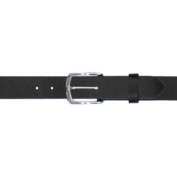 Milwaukee Leather Men's Black Two-Tone Stud Accent Genuine Leather Belt w/ Interchangeable Buckle - MP7130