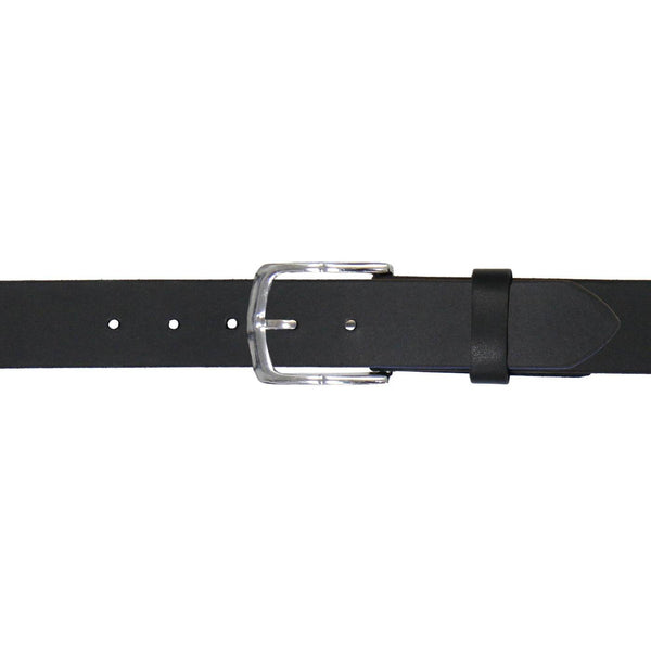 Milwaukee Leather Men's Black Diamond Accent Genuine Leather Belt w/ Interchangeable Buckle - MP7132