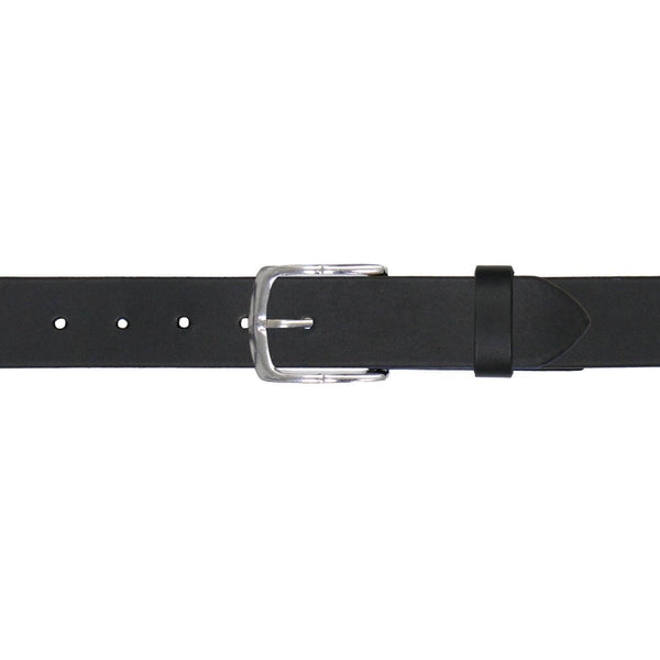 Milwaukee Leather Men's Black Playing Card Emblem Leather Belt with Interchangeable Buckle - MP7139