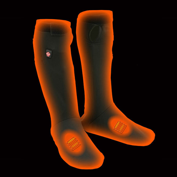 Nexgen Heat MP7905 Men's Black Heated Winter Sock for Ski, Riding - Top and Bottom Heating Elements