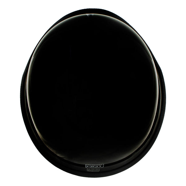 Milwaukee Helmets MPH9741DOT Motorrad DOT German Style Gloss Black Half Face Motorcycle Helmet Biker