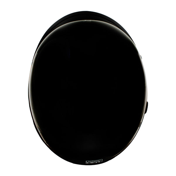 Milwaukee Helmets MPH9751DOT Polo Style DOT Gloss Black Motorcycle Half Face Helmet Biker