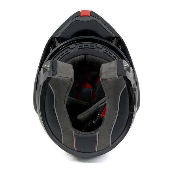 Milwaukee Helmets MPH9812DOT Flat Black Menace Advanced Motorcycle Modular Helmet Biker w/ Drop Down Visor