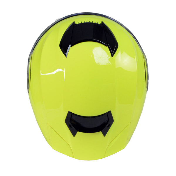 Milwaukee Helmets MPH9819DOT Breeze Green Advanced Motorcycle Modular Helmet Biker w/ Drop Down Visor
