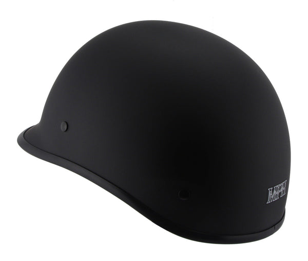 Milwaukee Performance Helmets MPH9860N Derby Novelty Matte Black Half Helmet