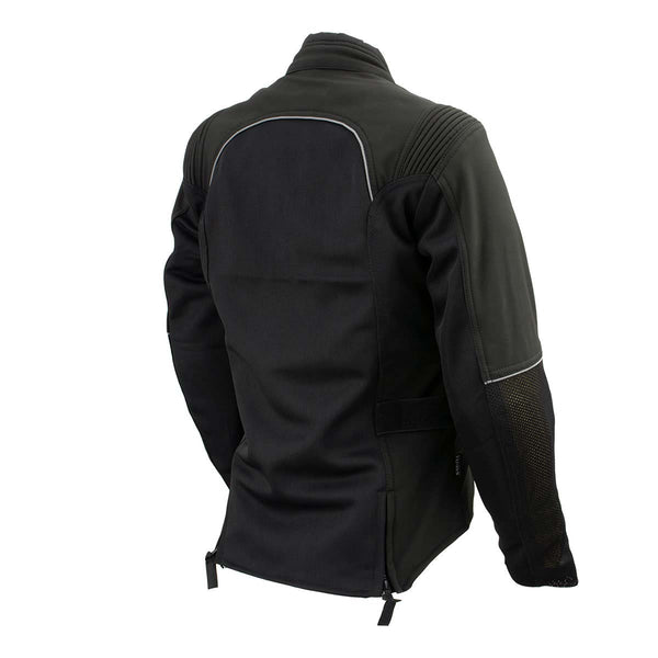 Milwaukee Leather Women's Be Cool Black Textile Motorcycle Jacket w/ CE Armor - MPL22705