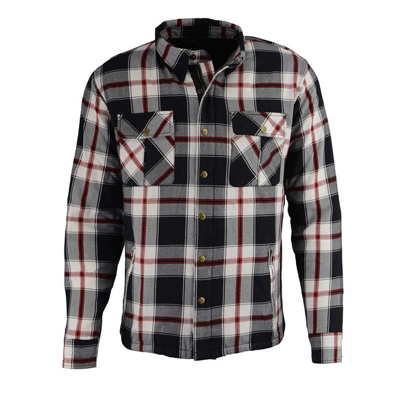 Milwaukee Leather MPM1635 Men’s Armored Riding Flannel – Full Aramid Fiber Lined, CE Shoulder/Elbow Armor