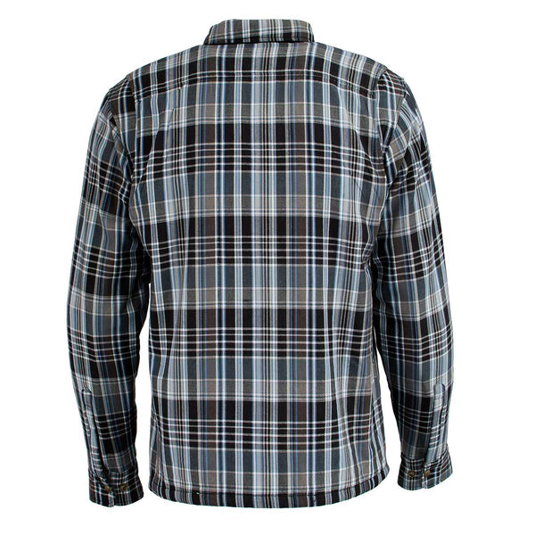 Milwaukee Leather MPM1636 Men’s Armored Riding Flannel – Full Aramid Fiber Lined, CE Shoulder/Elbow Armor