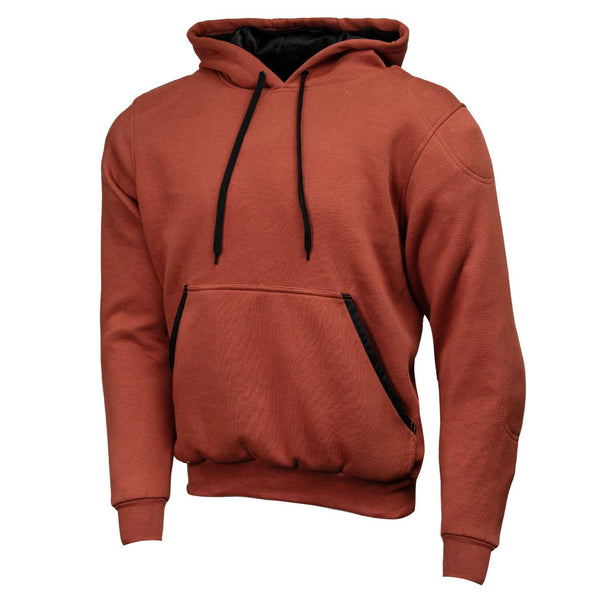Milwaukee Leather Men's Streetguard Copper CE Armored Riding Hoodie, Shoulder and Elbow Armor - MPM1768