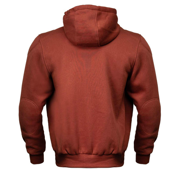Milwaukee Leather Men's Streetguard Copper CE Armored Riding Hoodie, Shoulder and Elbow Armor - MPM1768