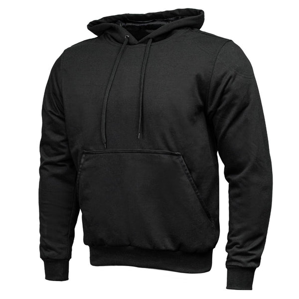 Milwaukee Leather Men's Streetguard Black CE Armored Riding Hoodie, Shoulder and Elbow Armor - MPM1770
