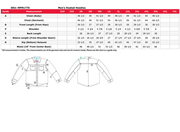 Nexgen Heat NXM1776SET Men's Camouflaged Heated Zipper Hoodies - Warming Camo Hoodie for Hunting w/ Battery