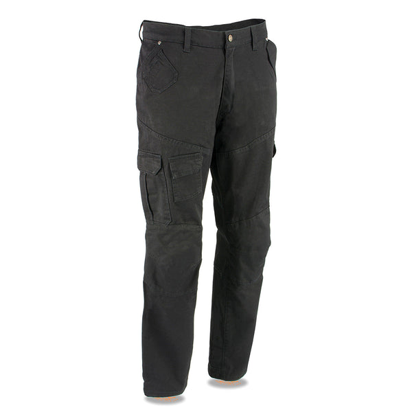 Milwaukee Leather MPM5591 Men's Republic Black CE Armored Motorcycle Denim Jeans Pants Reinforced w/ Aramid Fibers