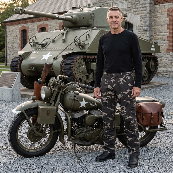 Milwaukee Leather MPM5592 Men's Camo CE Armored Motorcycle Denim Jeans Pants Reinforced w/ Aramid Fibers