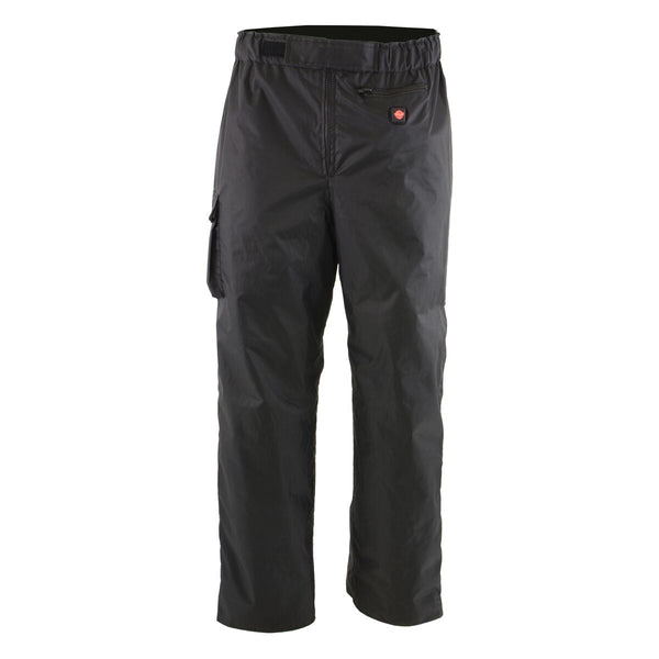 NexGen Heat MPM5720DUAL Men's Black 'Heated' Textile Water Resistant Over Pants (Battery Pack Included)