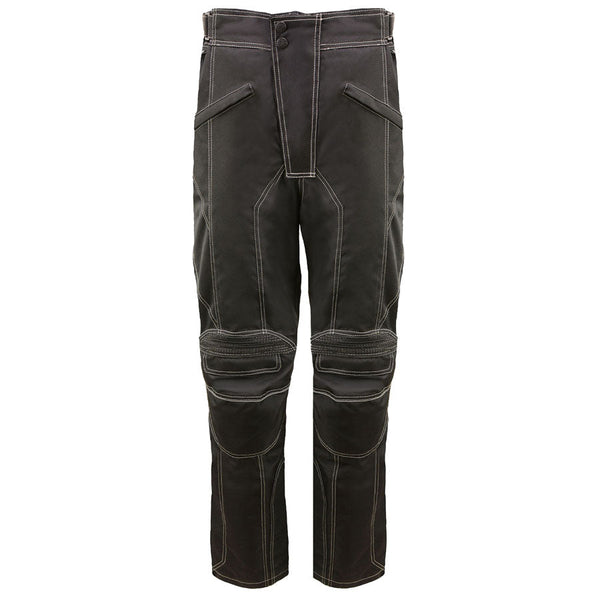 Milwaukee Leather MPM5729 Men's Black Tri-Tex Fabric Motorcycle Rider Pants w/ CE Armor Protection