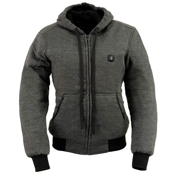 Nexgen Heat Women's Heated Hoodie Jacket - MPL2713SET Grey | 3 Level Motorcycle Riding, Winter Ready, Outdoors Use