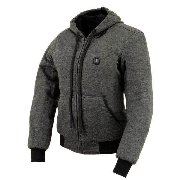 Nexgen Heat Women's Heated Hoodie Jacket - MPL2713SET Grey | 3 Level Motorcycle Riding, Winter Ready, Outdoors Use