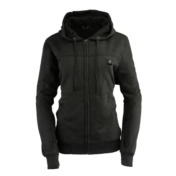 Nexgen Heat MPL2717DUAL Women's Black Heated Hoodie w/ Dual Power Technology - Jacket for Winter w/ Battery Pack
