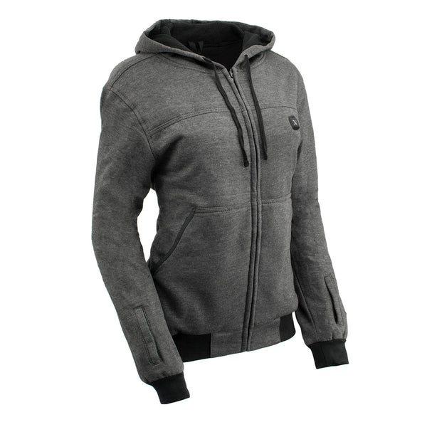 Nexgen Heat MPL2717DUAL Women's Grey Heated Hoodie w/ Dual Power Technology - Jacket for Winter w/ Battery Pack