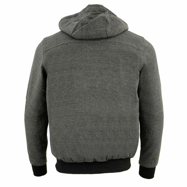 Nexgen Heat Men’s Black Heated Hoodie Jacket – Winter Motorcycle Riding Gear for Cold Outdoors MPM1713SET