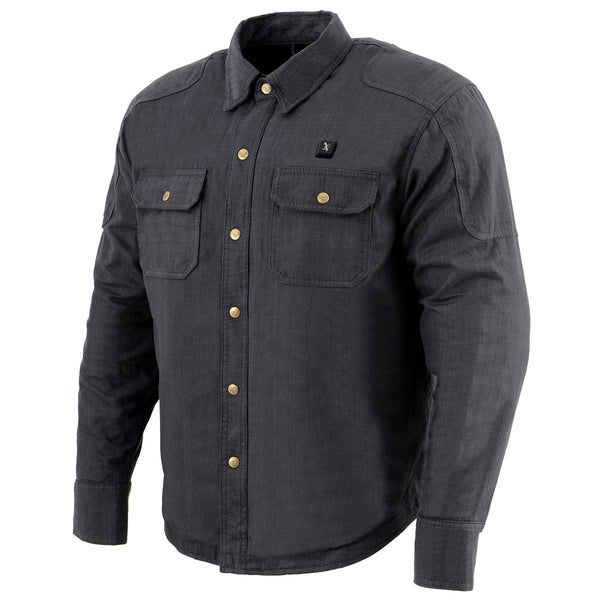 NexGen NXM1715SET Men's 'Scorcher' Classic Heated Black Denim Jacket (Rechargeable Battery Pack Included)