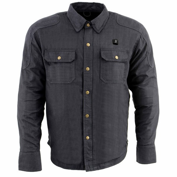 NexGen NXM1715SET Men's 'Scorcher' Classic Heated Black Denim Jacket (Rechargeable Battery Pack Included)