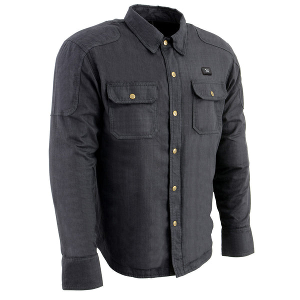 NexGen NXM1715SET Men's 'Scorcher' Classic Heated Black Denim Jacket (Rechargeable Battery Pack Included)