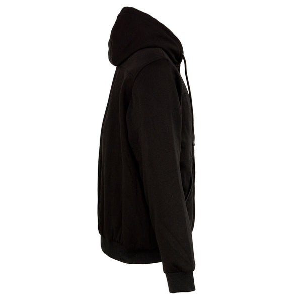 Nexgen Heat NXM1717DUAL Men's Black Heated Hoodie w/ Dual Power Technology - Biker Jacket for Winter w/Battery Pack