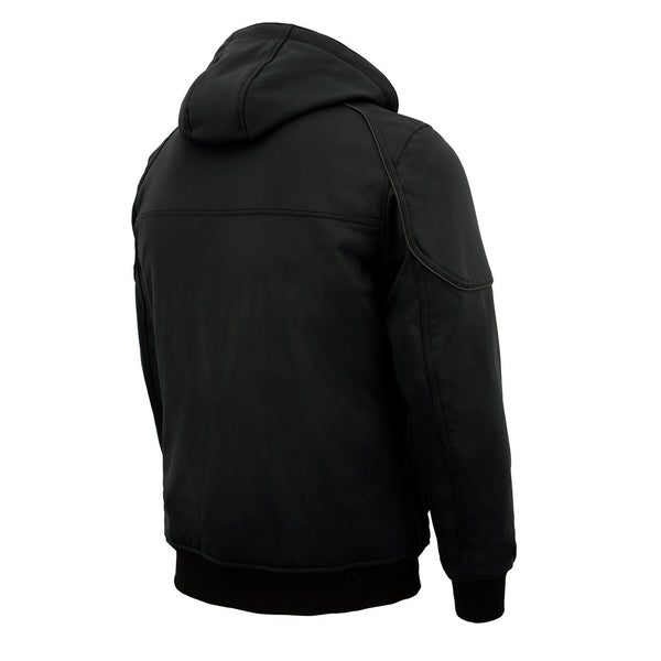 NexGen Heat Men’s Heated – Soft Shell Racing Style  Jacket, 7.4V, 3 Heat Levels, Night Visibility – Cold MPM1761SET